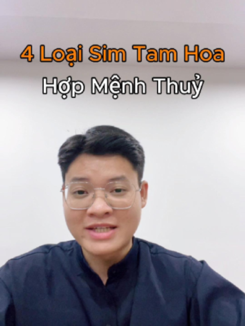 4 Loại Sim Tam Hoa Hợp Mệnh Thuỷ #thangsim #simphongthuy #simsodep #viral