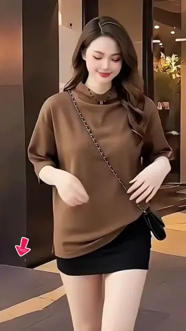 Áo cổ lọ tay lỡ cánh dơi xinh quá mấy bà #thoitrangnu #thoitrangnuhottrend #dobomacnha #aothunnu #phoidoxinh 