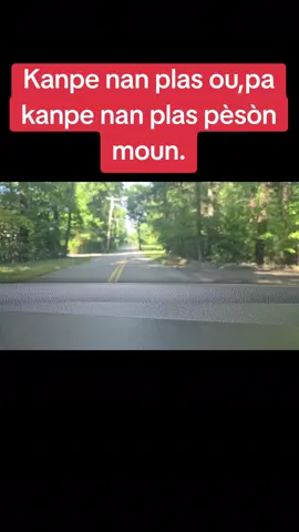 Kanpe nan plas ou,pa kanpe nan plas pèsòn moun.