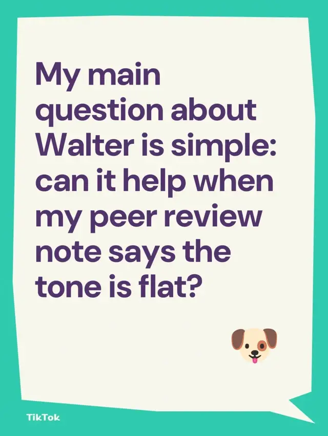 My main question about Walter is simple: can it help when my peturned my flagged draft into a clean one with a humanizer from Walter Writes #walterwrites #humanizer #aidetector #turnitin #gptzero  er review note says the tone is flat?
