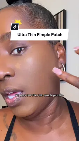 You can see the stars but can you see the Dr. Melaxin Ultra Thin Pimple Patch? #DrMelaxin #PimplePatches #DarkSpotCare #AcneCare #TikTokShopCreatorPicks