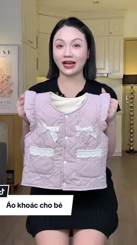 Áo Gile Trần Bông phối ren nơ vintage cho bé #megiangcogu #quanaotreem #aokhoacchobe #aokhoacgile #aokhoacchobegai 