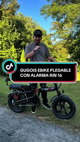 Gugois Ebike con alarma, se puede plegar para que ocupe menos espacio, corren a 28mph #tiktokshopcreatorpicks #ebike #foldingbike #ebiketiktok #bicicletaelectrica 