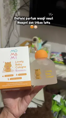 Definisi parfum wangi awet nempel dan tahan lama 😍🥰#momami #momamiindonesia #momamilovelybabycologne #parfumanak #cologne 