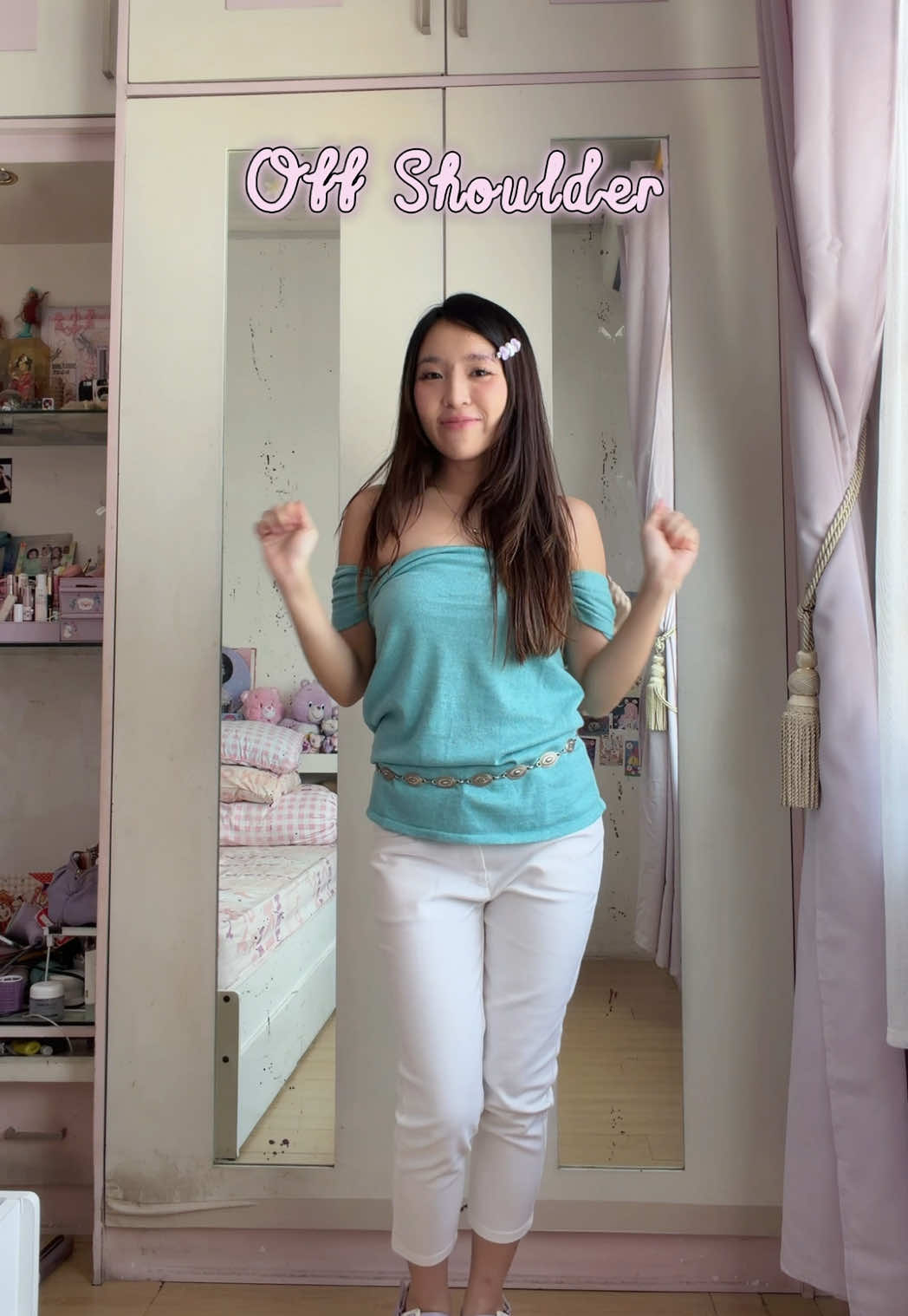turning my mom's ugly sweatshirt into 4 different tops 😎 should i spill how to do it? #styling #stylingtips #stylingideas #outfitideas #outfitinspo 