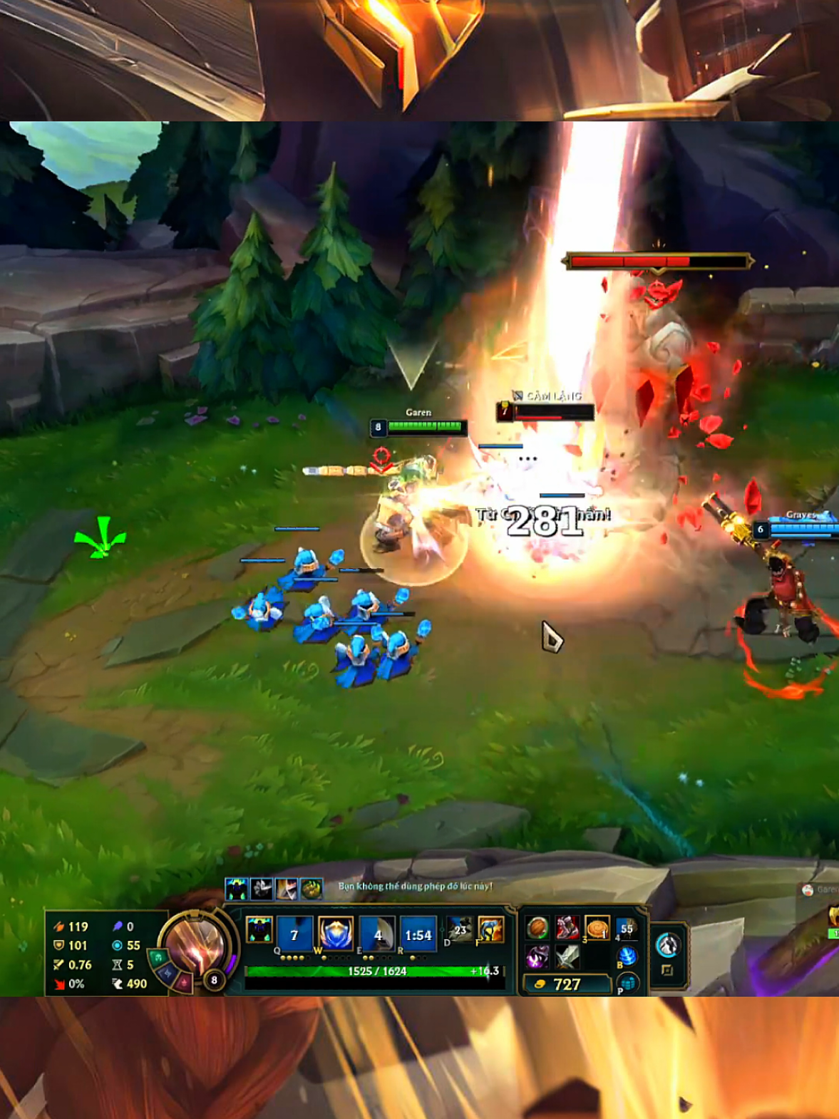 Gigachad Garen dùng thử Kiệt Sức và hủy diệt đối tượng Tryndamere #taker #gigachad #garen #lmht #lol 