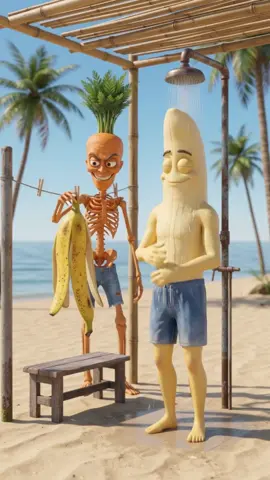 banana male peel stolen by carrot male#fyp #fruitstory #trendingreel #animation #unitedstates 