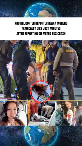 NBC HELICOPTER REPORTER ILIANA MORENO TRAGICALLY DIES JUST MINUTES AFTER REPORTING ON METRO BUS CRASH #breakingnews #helicopter #ilianamoreno #viral #fyp 
