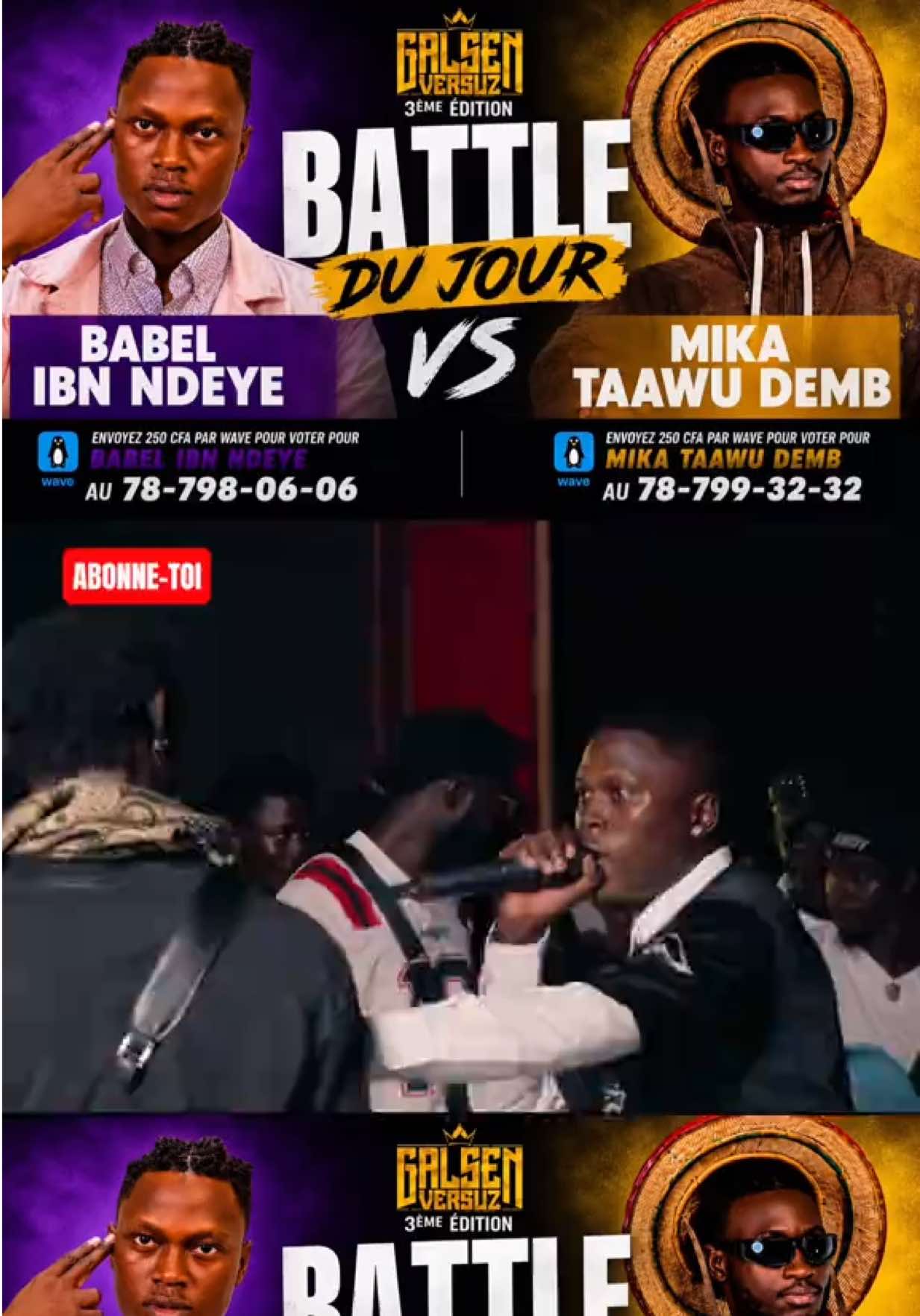 @Babel ibn ndeye l’officiel ✅ vs @MikaTaawuDemb🎙️  #dipdoundouguiss #ngaakablinde #babacarndourtv #rap221 #rapwolofmoraw 