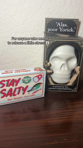 Stress relief toys, but make them WEIRD 😂💀🐟 The squishy skeleton head AND the sardine can are way too satisfying! Which one would you pick? @Boxer Gifts US #StressRelief #stresstoys #squishytoy #giftideas #desktoy 