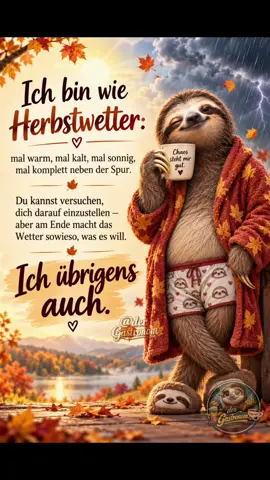 Ich bin eben wie der Herbst🤷‍♂️ #Herbstwetter #derGastronom #humor #ironie #ich 