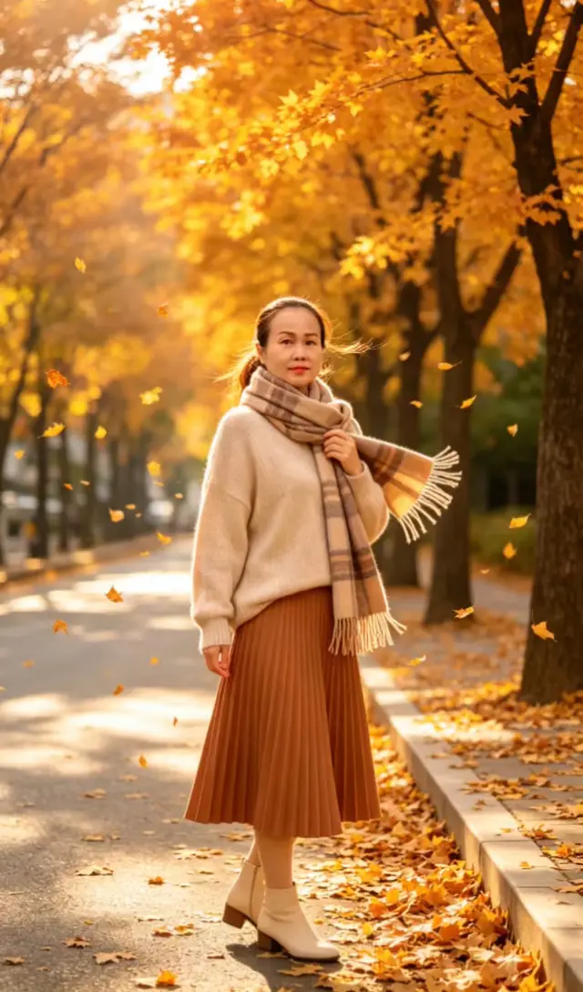 “Mùa thu về nhuộm vàng lối nhỏ…”