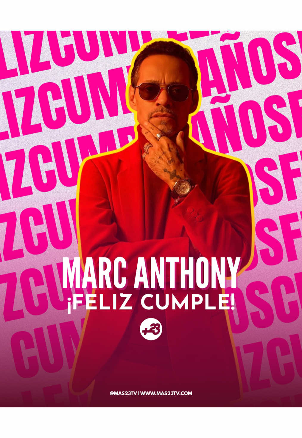 ¡Que suenen los timbales porque @Marc Anthony está de cumpleaños!🥳🔥🎶 El cantante celebra un año más de vida después de una carrera llena de éxitos y canciones que ya son clásicos de la música latina.💃🕺 ¡Feliz cumpleaños, Marc!🎂 #mas23tv #nexpanama #marcanthony #cumpleaños