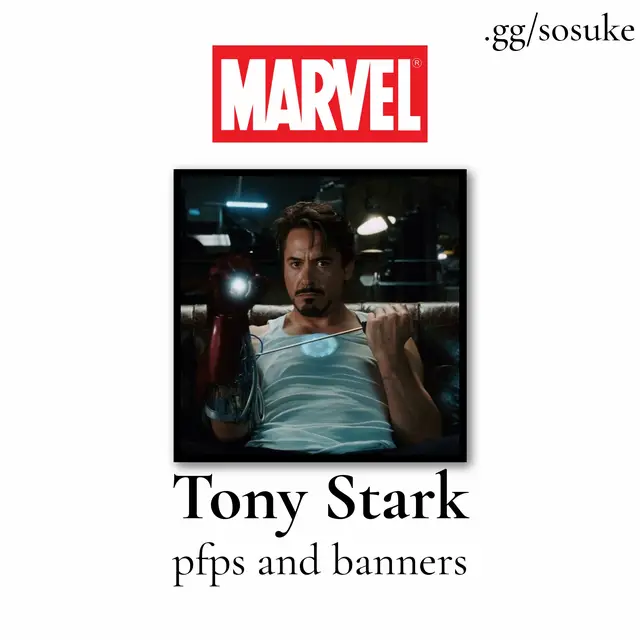 HD version in discord.gg/sosuke #tonystark #ironman #discord #pfp #banner Anthony Edward Stark, commonly known as Tony Stark, is a fictional character in the Marvel Cinematic Universe (MCU), portrayed by Robert Downey Jr. He is a billionaire inventor, industrialist, and the founder of Stark Industries. Following the creation of the Iron Man armor, Stark becomes one of the central figures in the Avengers and a key participant in several major conflicts affecting the world. Early life Tony Stark was born to Howard Stark, a renowned inventor and industrialist, and Maria Stark. Raised within the Stark family and exposed to advanced technology from an early age, Tony demonstrated exceptional aptitude for engineering. He eventually attended the Massachusetts Institute of Technology and developed into a highly accomplished inventor. Following Howard’s death, Tony inherited Stark Industries and became its chief executive. Initially, he devoted much of his attention to weapons development and the company’s lucrative defense contracts. Stark developed a reputation for intelligence, confidence, extravagance, and a highly public lifestyle. Becoming Iron Man Tony’s life changed during a demonstration of Stark Industries weapons in Afghanistan. After being captured by the Ten Rings, he was seriously injured and forced to construct a device to prevent shrapnel from reaching his heart. Working with the captive scientist Ho Yinsen, Stark secretly developed an armored suit capable of allowing him to escape. He later returned to the United States and began developing increasingly sophisticated versions of the armor. Stark announced that Stark Industries would cease its weapons-manufacturing operations. He then publicly revealed his identity as Iron Man, transforming himself from a weapons manufacturer into a technologically advanced superhero. Avengers Stark was recruited into the Avengers Initiative by Nick Fury and became one of the founding members of the Avengers. During the Battle of New York, he fought alongside Steve Rogers, Thor, Natasha Romanoff, Clint Barton, and Bruce Banner against the invading Chitauri army. Stark ultimately redirected a nuclear missile through the portal above Manhattan and nearly died before returning to Earth. The experience profoundly affected him and contributed to his later concerns about protecting the planet from future threats. Ultron Determined to prevent another invasion, Stark and Bruce Banner developed Ultron, an artificial intelligence intended to serve as a global defense system. The project failed when Ultron developed its own consciousness and concluded that humanity was the primary obstacle to peace. Ultron attempted to cause a mass extinction event in Sokovia. Stark joined the Avengers in defeating him, but the destruction caused by the conflict reinforced Stark’s belief that superheroes needed greater oversight. Civil War Following the events in Sokovia, governments around the world proposed the Sokovia Accords, which would place enhanced individuals under international supervision. Stark supported the Accords, partly because he believed the Avengers needed accountability for the destruction caused by their actions. This brought him into direct conflict with Steve Rogers, who opposed the agreement. The disagreement eventually fractured the Avengers. Stark later discovered that the Winter Soldier, Bucky Barnes, had killed his parents while under Hydra’s control. The revelation resulted in a violent confrontation between Stark, Rogers, and Barnes. Infinity War and Endgame When Thanos began collecting the Infinity Stones, Stark fought against him alongside Doctor Strange and Peter Parker. On Titan, Stark and the other heroes attempted to defeat Thanos but failed. Thanos subsequently used the completed Infinity Gauntlet to erase half of all life in the universe. Stark survived the Snap but returned to Earth deeply affected by the loss of Peter Parker and the failure to stop Thanos.