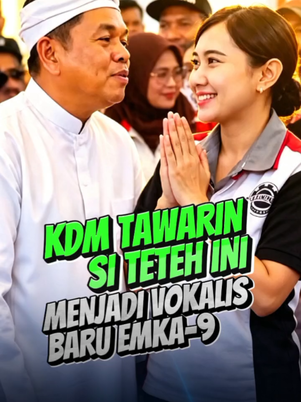 KDM Tawarin Siteteh Cantik Menjadi Vokalis Emka-9 #dedimulyadi  #kdm  #jabar 