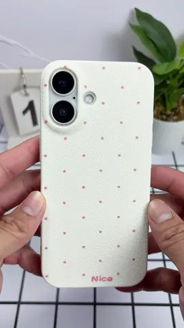 Ốp vân da hoạ tiết chấm bi #oplung #oplungdienthoai #oplungiphone #oplungdep #phonecase 