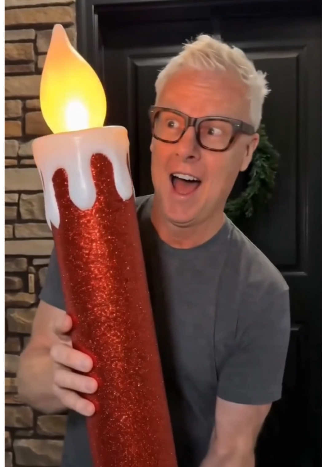 Bring on the nostalgic Christmas glow! 🎄🕯️ This 36” Mr. Christmas Blow Mold Candle features a flickering LED flame, classic wax-drip detailing and a convenient 6-hour timer. Use it indoors or outdoors for a vintage-inspired holiday look—perfect for the porch, entryway or beside the Christmas tree! ✨ #BlowMold #ChristmasDecor #VintageChristmas  #OutdoorDecor