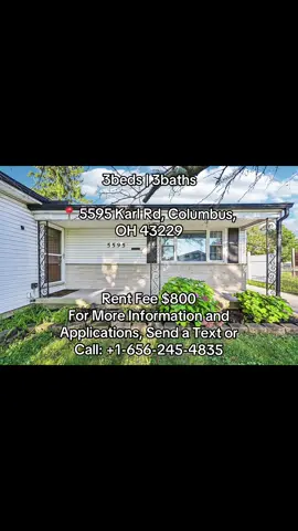 3beds 3baths 1,336sqft Wow! Lovely Forest Park Ranch with a 3 car garage - this one story home has 3 bedrooms with hardwood floors, 2 full baths, Lg. Living Room/Dining Room with a beautiful stone fireplace with gas logs. The Family Room/Office with a full wall of shelves has a separate outside entrance. #houseforrent #columbusohio #forrent #rentalproperty #foryou 
