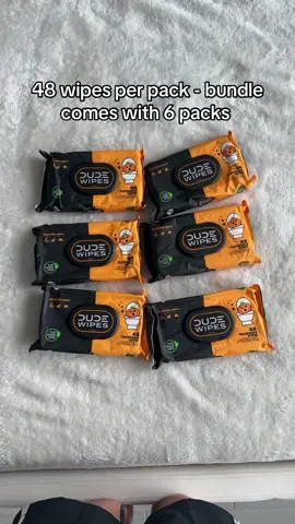 48 wipes per pack - bundle comes with 6 packs #dudewipes #wipes #flushablewipes 