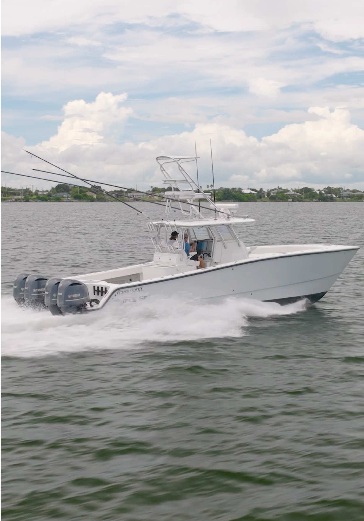 NEW LISTING - 2020 Freeman 37VH Offered at $529,000 Built for offshore runs, fishing days, and serious time on the water, this Freeman 37 is powered by quad Yamaha 300s and features the space, ride, and capability Freeman is known for. Highlights include: - Quad Yamaha 300 HP outboards (1,040 hours) - New Garmin electronics installed in 2025 - Garmin radar - Transom tuna tubes - JL Audio sound system with Fusion head unit - Fold-down Crow’s Nest spotting tower - Whisper Gray hull color - Bottom paint - Recently detailed Located in Sebastian, FL Listed by Silver King Yachts - Nick Stanczyk