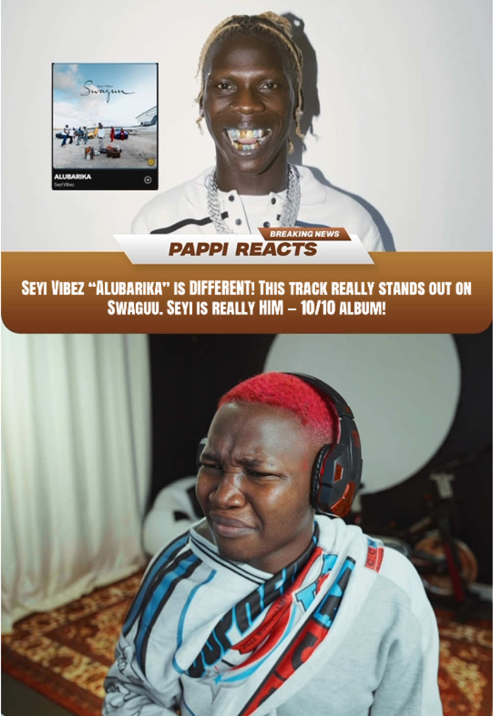 Seyi Vibez went crazy on “Alubarika”! This track has a different feel and easily stands out on Swaguu. Seyi is really HIM! 10/10 album. #seyivibez #swaguu #creatorsearchinsights #alubarika #nsnv 