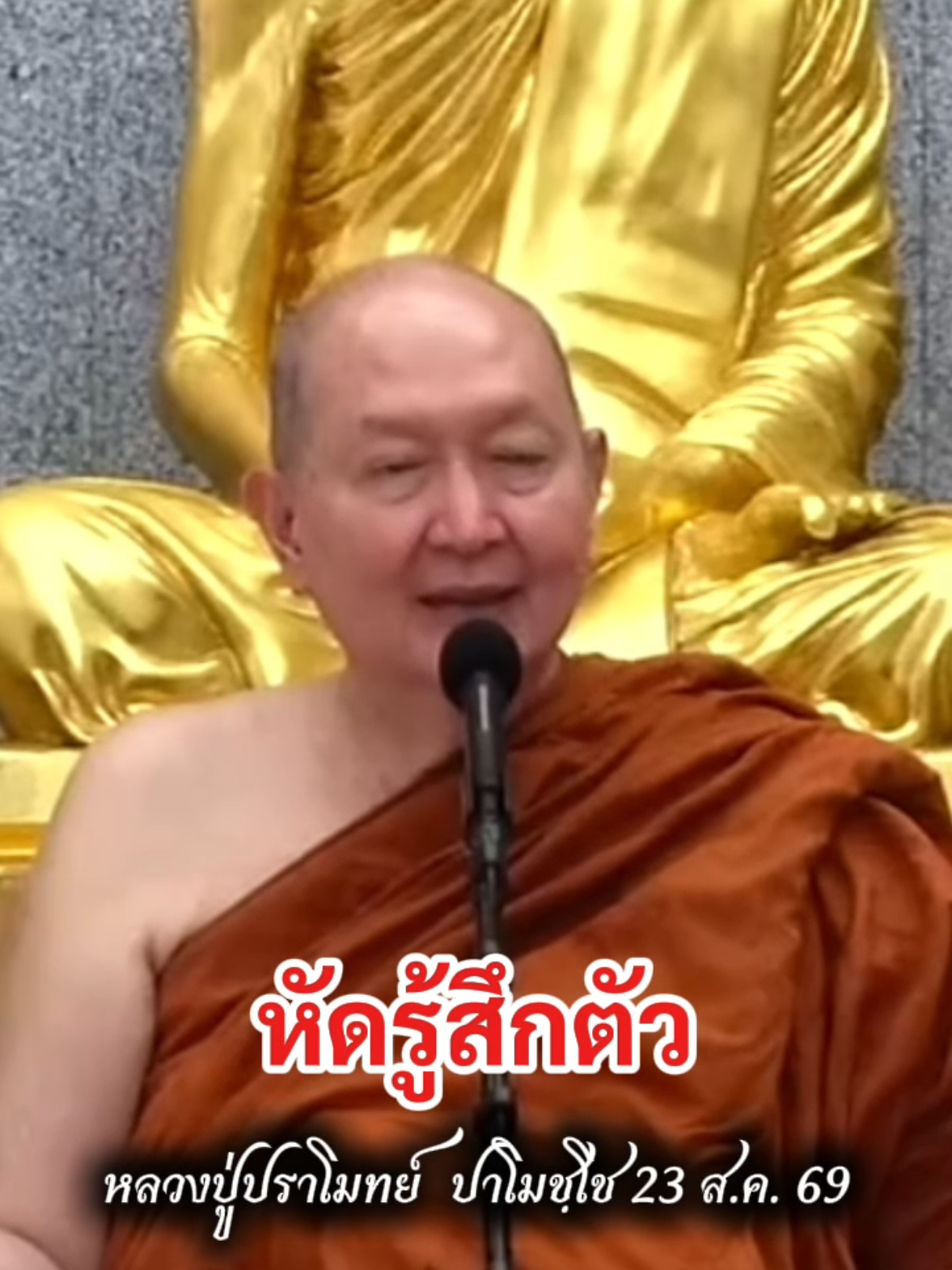 หัดรู้สึกตัว #ธรรมะ #ธรรมะเป็นที่พึ่ง #หลวงปู่ปราโมทย์ปาโมชฺโช #ฟีดดดシ 