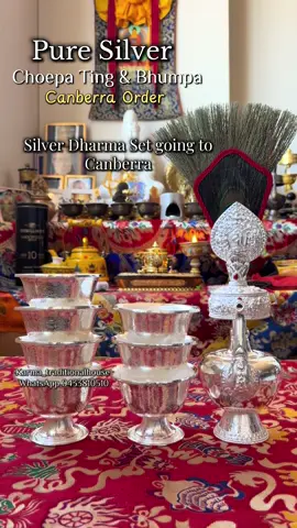 Another beautiful Choesham Essential | Dharma order is on its way to Canberra 🪷🙏 Our lovely customer chose a 4-inch Silver Choepa Ting together with a beautiful 8-inch Bhumpa. ✨ Carefully packed and ready to bring a sacred Himalayan touch to their home. Thank you for choosing and trusting Karma Traditional House. 🤍🙏 📍 Sydney | 📦 Australia-wide delivery 💌 DM us for enquiries & orders #KarmaTraditionalHouse #Choepa #Bhumpa #BuddhistRitualItems   #bhutaneseincanberra 