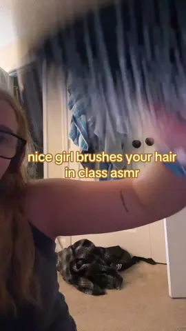 of course I’ll fix ur hair!!#lofiasmr #hairasmr #roleplayasmr #lowqualityasmr #asmrhairbrushing  Beginner lofi asmr 