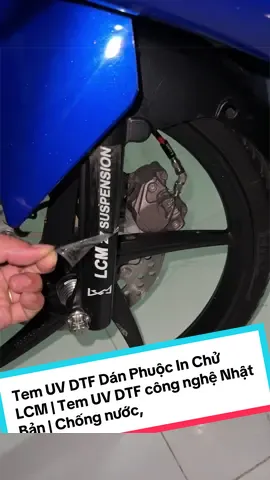 Tem UV DTF Dán Phuộc In Chử LCM | Tem UV DTF công nghệ Nhật Bản | Chống nước, #datshop #phukienxemay #motorcyclestiktok #coolvehicles #trendingcaredits 