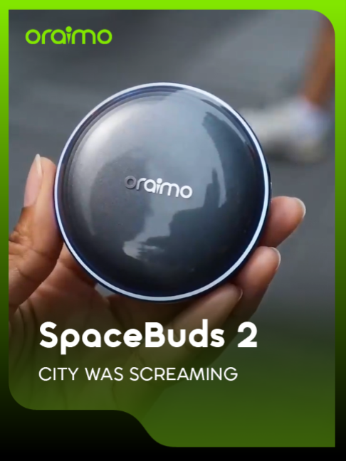 The city was screaming and you did not hear a thing 🌌  52dB ANC, Grammy sound and AI translation, all in the oraimo SpaceBuds 2 🎧  Order now. Link in bio 🛒 #oraimoSpaceBuds2 #oraimoExploring #MasterTheChaos #oraimoSpace #oraimoSpaceSeries
