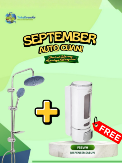 Shower Tiang Bisa Untuk Instalasi AIR PANAS-DINGIN ataupun HANYA AIR DINGIN saja. Bahan Material : Stainless Steel dan ABS Warna : Chrome Kelengkapan : * Tiang shower stainless steel tinggi tiang -+ 90cm. * Kran Switch pengatur mode Wall Shower atau Hand Shower. * Wall shower ABS Bulat diameter -+ 22cm. * Hand shower ABS Bulat diameter -+ 11cm yg bisa dipegang dan digantung sesuai dengan selera dan kebutuhan. * Rak tempat sabun batang. * Bracket gantungan / cantolan hand shower. * Selang hand shower stainless panjang -+ 150cm. * Selang air inlet (masukan) panjang -+ 30cm. * Seal karet. * Baut dan Fischer untuk pemasangan. Ukuran drat / instalasi : 1/2 inchi. Kualitas TERJAMIN Terbuat Dari Bahan Stainless Steel Kualitas Bagus ORIGINAL FIORENTINO #toke #tokekran #tokekranair #tauke #taukekran #taukekranair #fio #fiorentino #fioni #fico #carlo #carlofiotini #sanitary #sanitaryware #showerset #wallshower #handshower #shower #tiangshowerset #tiangshower #bakkipset #bakkip #kranbakkip #showerairdingin #sowerairdingin