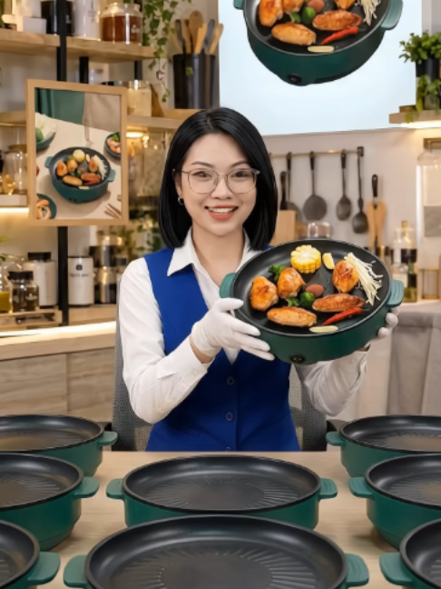 bếp nướng chảo nướng điện không khói#bepnuong