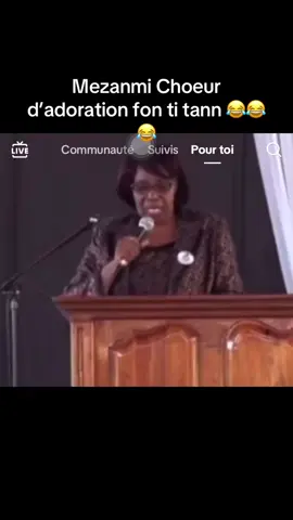 😂defwa Choeur d’adoration bay problème vre ouii, yo pa ka tann ou leve chan an😂😂😂😂😂#worshipmusic 