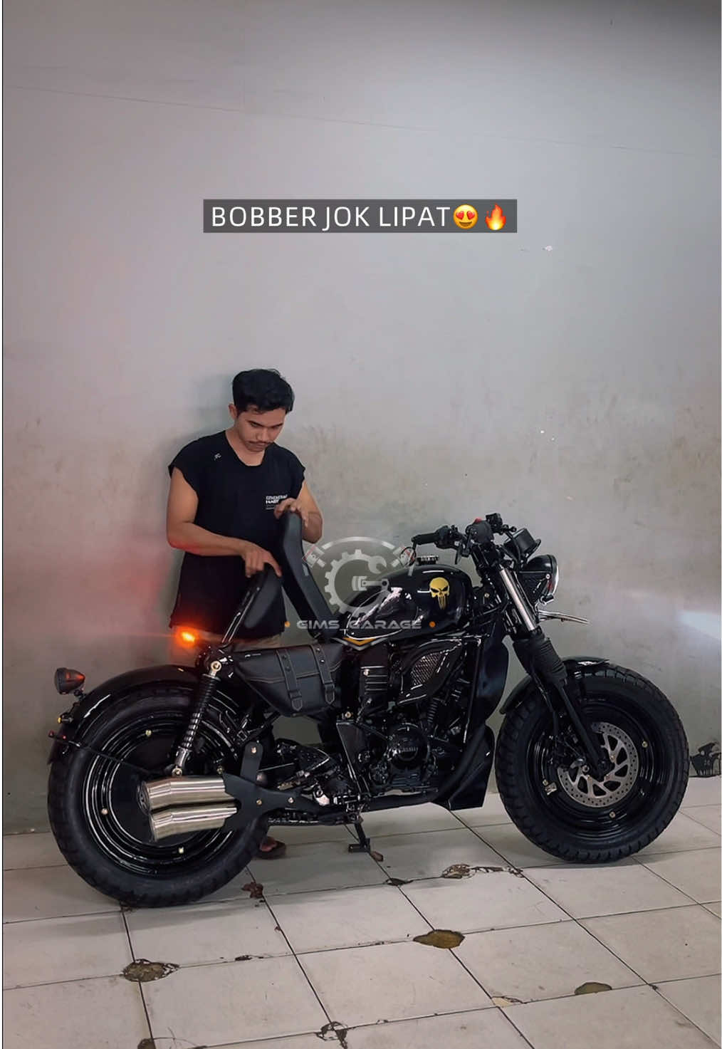 Bobber jok lipat🔥 Bisa single seat dan bisa double seat juga sob😎🤩 #fyp #bobber #motorcycle #viral #fypシ゚viral 
