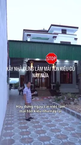Hãy dừng ngay cách làm mái tôn lụp xụp này lại. 99% người Việt Nam nghĩ đến mái tôn là xấu rồi, tại sao? #canopy #maitongiaumang #maisan #basi #trannhombasi 