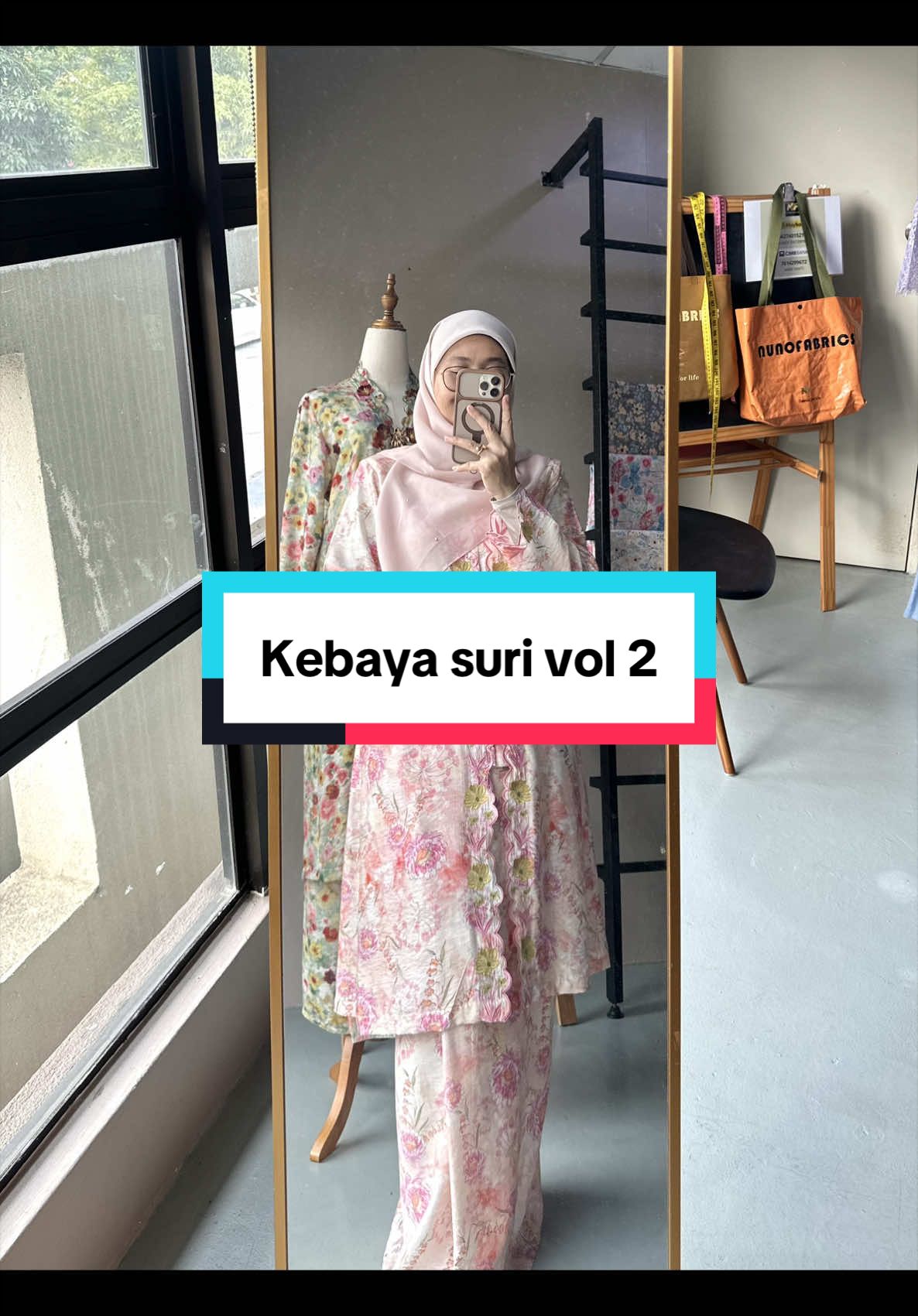 Preoder open ➡️boleh pilih design cotton silk 🤗 Size dari S to 2XL #kebayasuri #kebayaloose #cottonsilk #kainpasang #sulambiku 