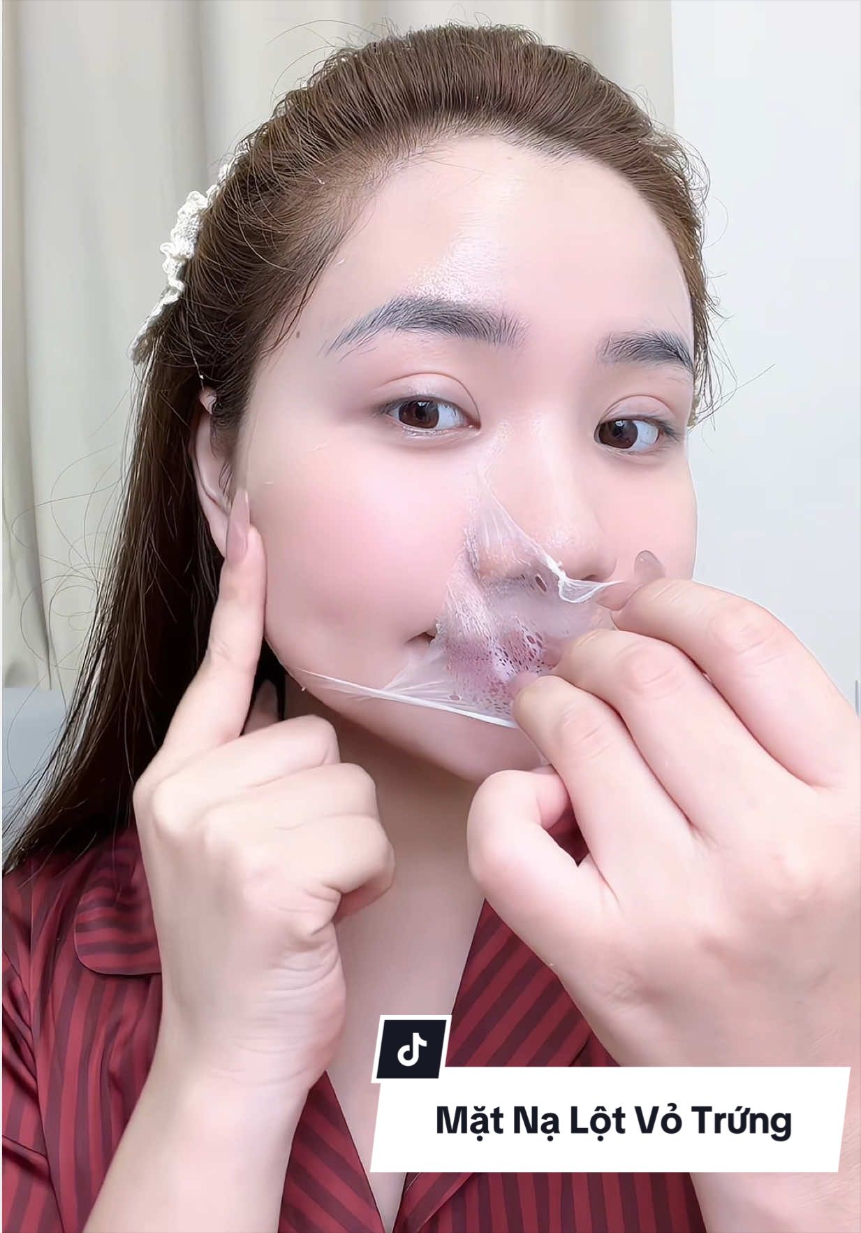Mặt nạ lột vỏ trứng thảo dược. Hỗ trợ giúp da căng bóng trắng sáng láng mịn #hagiangreview1#xuhuong#matnalot #matnavotrung #thinhhanh 