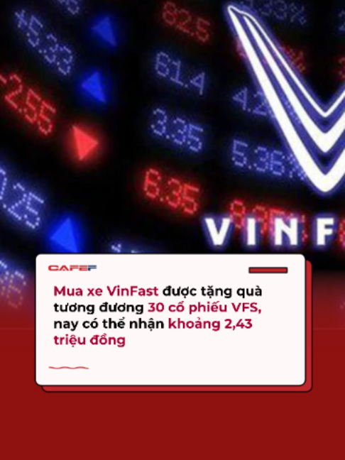 VinFast quy đổi cổ phiếu VFS ra tiền mặt cho các thành viên cộng đồng VinFast toàn cầu #CafeF #VinFast #oto #xedien #cophieu #VFS