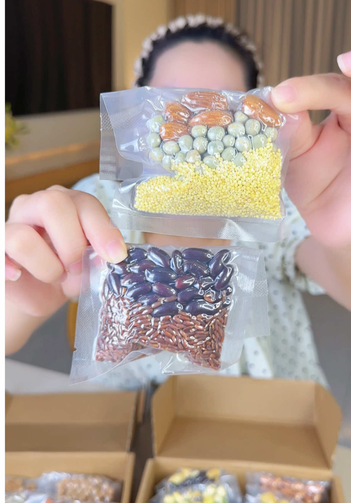 Nấu sữa hạt đơn giản tại nhà với set hạt mix sẵn tiện lợi, đóng thành túi dễ dùng, tiết kiệm thời gian #suahat #hatdinhduong 