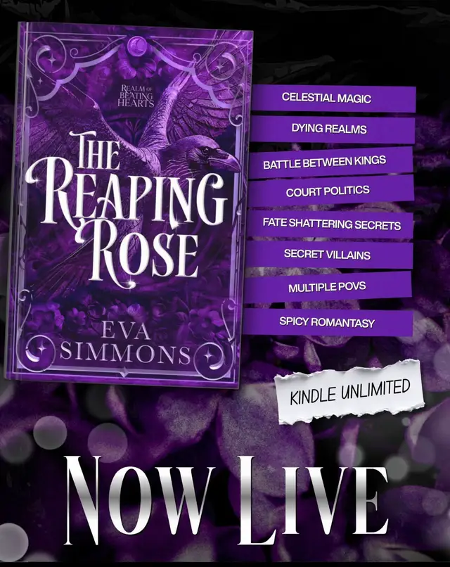 Happy release day to @Eva Simmons. I finished “The Reaping Rose” lastnight and I absolutely loved it with my whole heart another 5 star read for the 2nd book in The  “Realm Of Beating Hearts” series.  I’m still letting it all sink in, as there was SOO much that happend at the end of this books 😱🤯 #BookTok #releaseday #realmofbeatinghearts #romantasy #review 