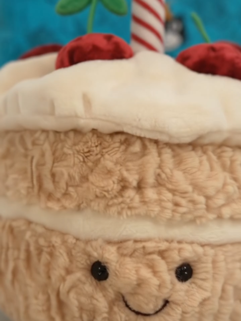 This birthday cake plush is almost too cute to handle 🎂🍓✨ Soft, smiley, and made for the sweetest celebrations. Perfect for gifting, collecting, or adding a little birthday joy to your room 💕Would you keep it or gift it? 👀#Jellycat #Amuseables #BirthdayCakePlush #PlushTok #CutePlush #StuffedAnimal #BirthdayGift #GiftIdeas #KawaiiFinds #PlushCollector #CuteRoomDecor #TikTokMadeMeBuyIt #FYP #ForYouPage