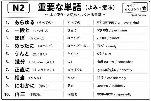 same words n3 to n2#followme #vocabulary #jlptn2 #learnjapanesewithme 