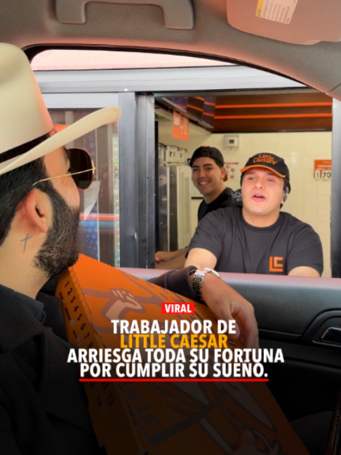 Trabajador de Little Caesar´s arriesga toda  su fortuna por cumplir su sueño