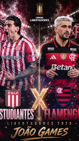 Estudiantes x Flamengo     LIBERTADORES 2026#Futebol #Futebol 