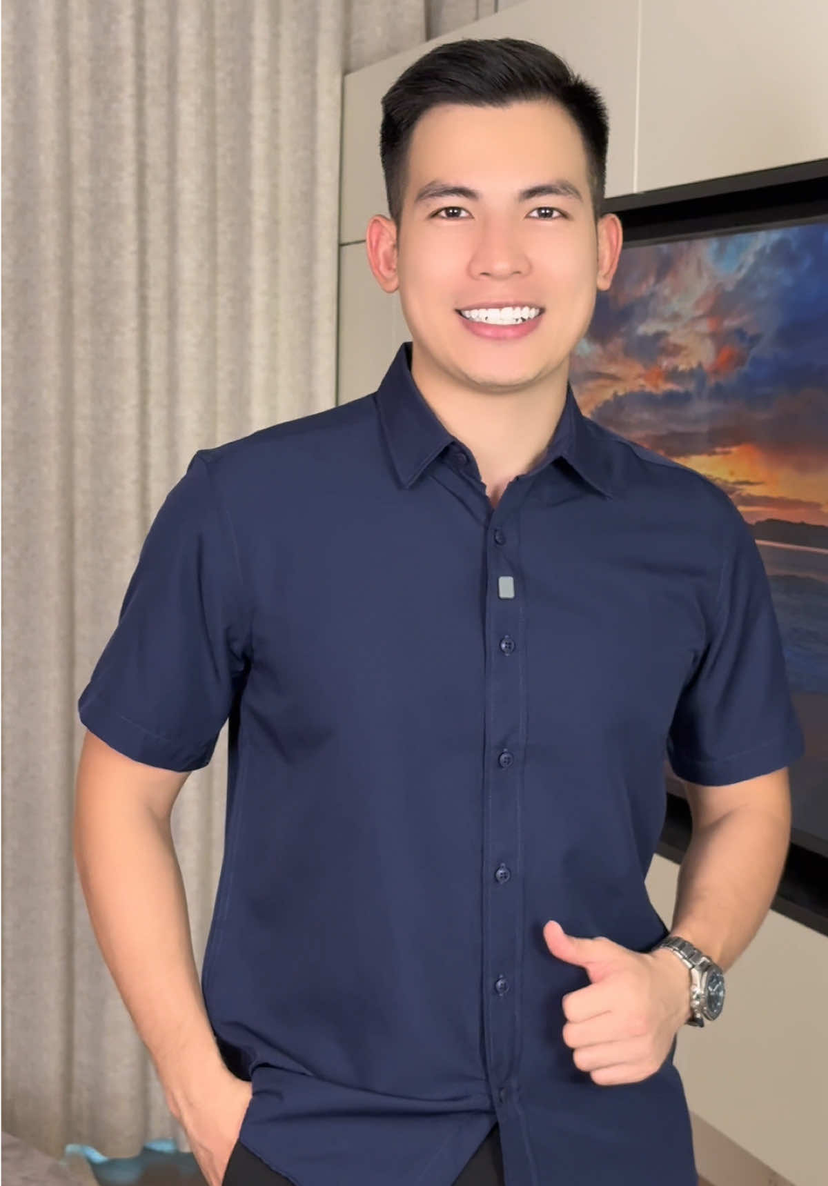 Áo sơ mi nam tay ngắn trơn đẹp