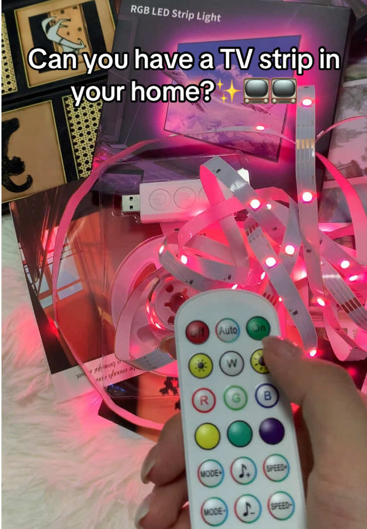 Can you have a #TV #strip in your #Home 🥹#tiktokshopstockup #ledlights 