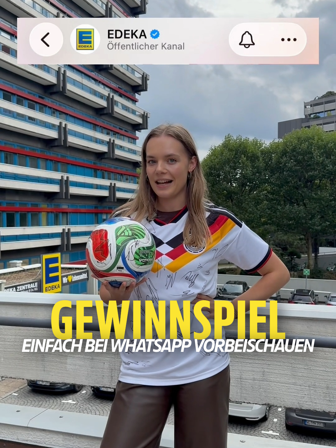 💥Diese Chance solltet ihr nicht verpassen! Und nicht nur diese, sondern noch viele weitere Gewinnspiele & Insights findet ihr auf unserem WhatsApp Kanal, die es selbst hier nicht gibt. 😃🤫 Einfach Kanal abonnieren und ihr seid am Start. 🤌 @dfb #dfb #gewinnspiel #whatsapp #edeka
