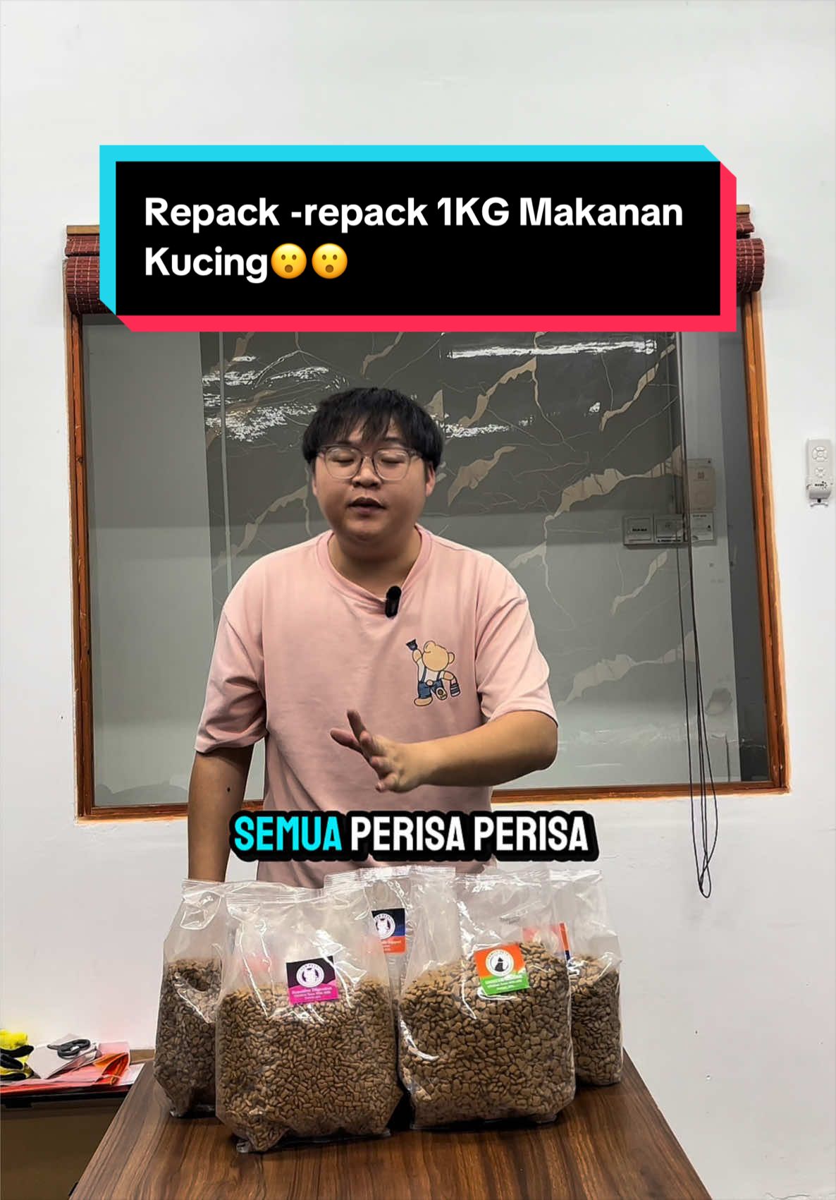 Nak Cuba makanan Kucing Repack-repack sudah ready untuk kawan2 semua😍😍#lgdpets #makanankucing #kucing #familypets #fypmalaysia 
