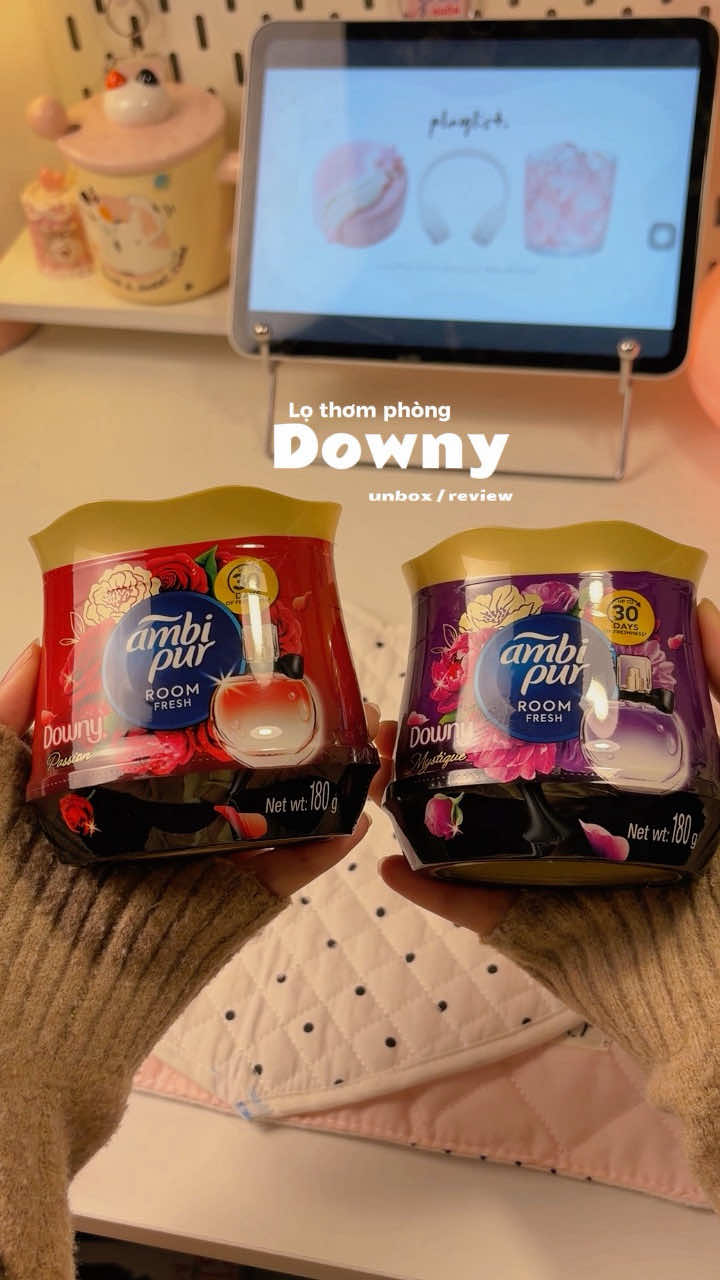 Sáp thơm phòng Downy Ambi Puủ đặt phòng khách, phòng ngủ, toilet đều thơm ngát lun #sapthomphong#sapthomphongdowny#sapthomambipur#thomphong#viraltiktok 