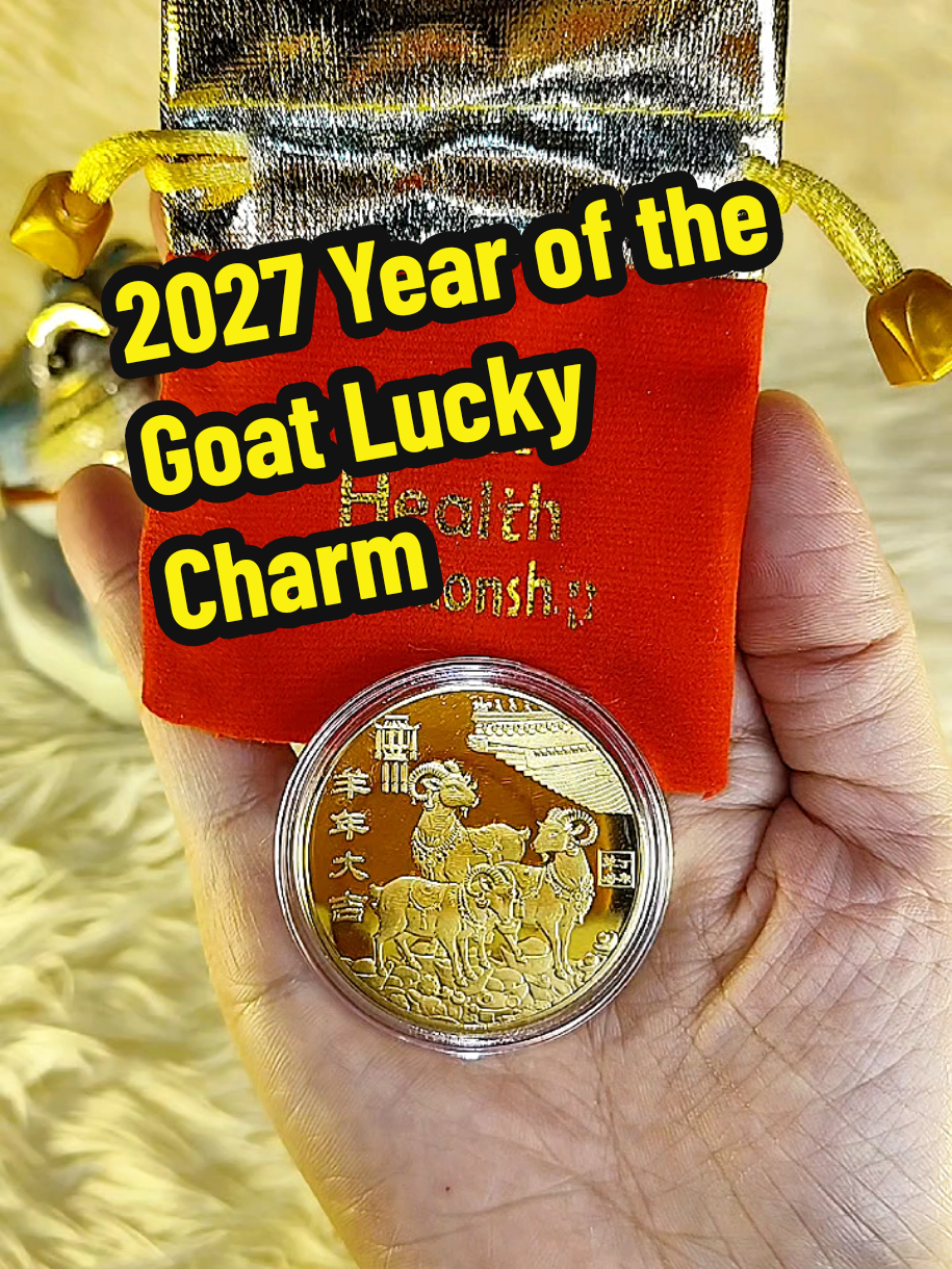 Simple pero ang meaningful ng design. symbol ng blessings, harmony, at prosperity.  #FengShuiDecor #YearOfTheGoat #LuckyCharm #ChineseNewYear #HomeDecor 